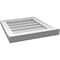 Ekena Millwork Vertical Surface Mount PVC Gable Vent w/ 2"W x 2"H , Brickmould Sill Frame, 16"W x 18"H GVPVE16X1803SN - alternate 4